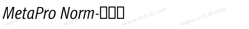 MetaPro Norm字体转换